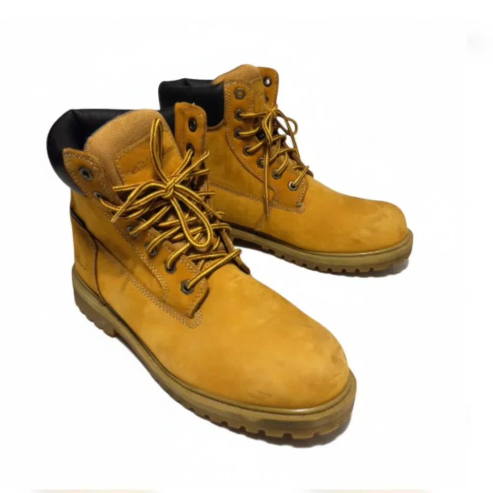Eddie Bauer Warren Men 10 Waterproof Nubuck Leather Thinsulate Boots Tan